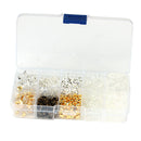 50 Pieces White K Ear Stud Rhinestone Ear Post +
