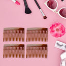 4x 15 Teeth Plastic Hair Combs Pins Wedding Bridal Headdress Hair Jewelry