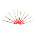 10pcs guitar file fret nut saddle slot grinding set luthier repair burnish FES