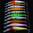 10pcs Fishing Lures Crankbaits Hook Baits Road Sub-Fish Bait Tackle Crank Tool