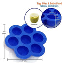 Silicone Egg Bites Molds for Instant Pot Accessories Baby Food Freezer Tray K8C8