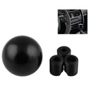 Universal Car Gear Shift Knob Shifter Lever Round Shape Carbon Fiber Black