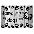 5D DIY Diamond Painting Cross Stitch Dog Home is Where Rhinestone Embroidery