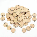 100 Pieces Round Wooden Discs with Holes Birthday Board Tags and 100 Pieces V5O8