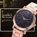 Women Business Watches Luxury Ladies Star Sky Analog Quartz Wristwatches A