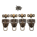 Boxes Duckbilled Metal Toggle Latch Catch Hasp Bronze Tone 4PCS