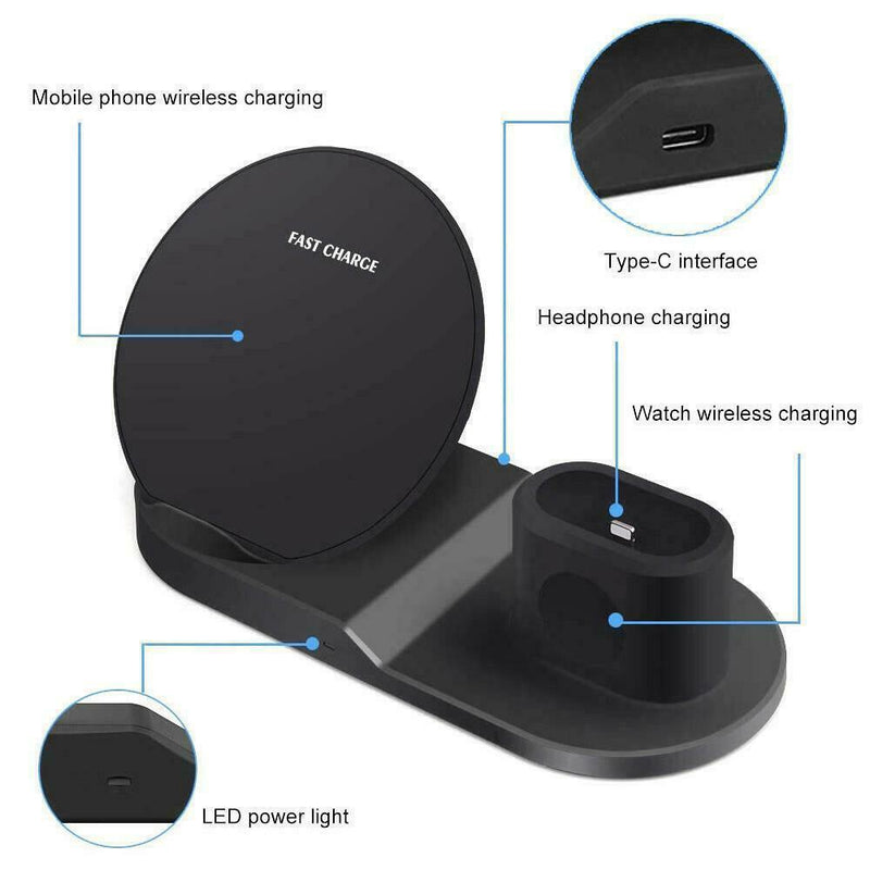 Wireless Fast Charger Charging Dock Stand Wireless Fast Charging Stand