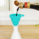 Kitchen Silicone Cooking Gadget Funnel Blue