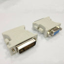 New 15 Pin VGA Female to 24+1 pin DVI-D Male Adapter Video Converter For Laptop