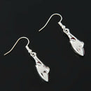 1 Pair Women Crystal Marquise Cut Teardrop Wedding Earrings Gift (Red)