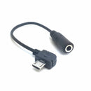 14cm Micro USB To 3.5mm Stereo Female Jack Audio Adapter Cable Universal