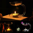 Candle Holder Transparent Glass Two-Story Candle Holder Candlestick Light D