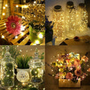 200 LED 22m Solar Copper Wire Lamp Decorative String Light (Warm White)