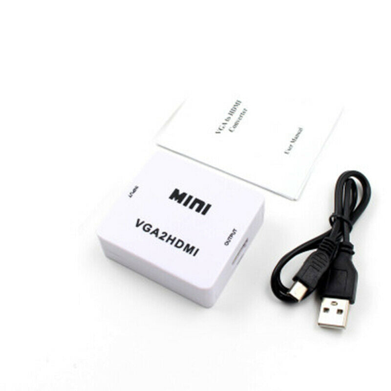 New 1080P Audio VGA to HDMI HD HDTV Video Converter Adapter for PC Lapt DYJ