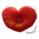 Red Lover Heart Speaker Music Soft Travel Sleeping Pillow