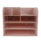 Desktop Organizer Office Storage Rack Wood Display Shelf Display Pink