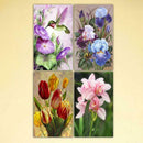 4 Pack Morning Glory DIY 5D Diamond Painting Full Drill Cross Stitch Home Decor