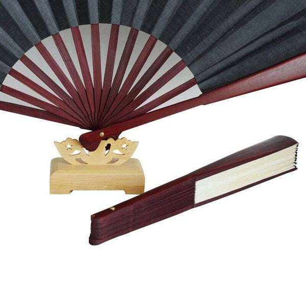 Display Holder Chinese Fan Decorative Stand Handy Fan Display Holder Bamboo G8J8