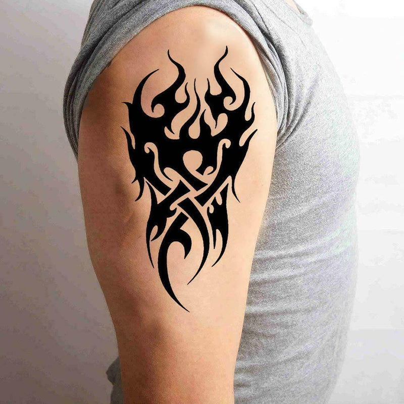 Removable Men's Temporary Tattoo Waterproof Totem Body Art Stickers Arm Leg F2P8