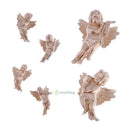 6Pcs Kinds Christmas Golden Angel Wings Boy Ornaments Home Xmas Gift Decoration