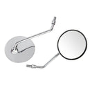 Motorcycle Rear View Rearview Side Round Mirrors Universal 10Mm Street Bike V8A6