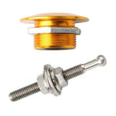 30mm Car Push Button Bonnet Pin Aluminum Hood Pins Quick Release Golden