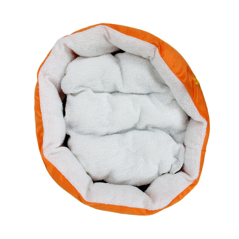 Large Waterproof Warm Soft Fleece Puppy Pet Dog Cat Bed House Basket Nest M F5P8
