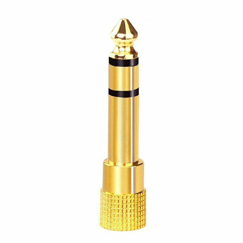 12-PACK 6.35mm (1/4 inch) Male to 3.5mm(1/8 inch) Female Stereo Jack Adapte F6T2