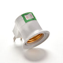 E27 LED Light Male Socket to US AU Type Plug Adapter Converter for Bulb Lamp FT