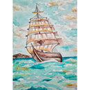 5D DIY Diamond Painting Kits Sailboat Full Round Drill Handicrafts Decor