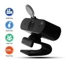 2K Webcam with Built-in Microphone USB Beauty Web Camera with Privacy Cover