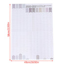 2021 Block Year Planner Daily Plan Paper Wall Calendar for Office School H Fh