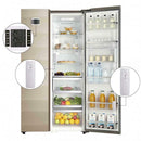 Wireless Digital Freezer Fridge Thermometer Indoor Audible Alarm w/ 2 Sensor