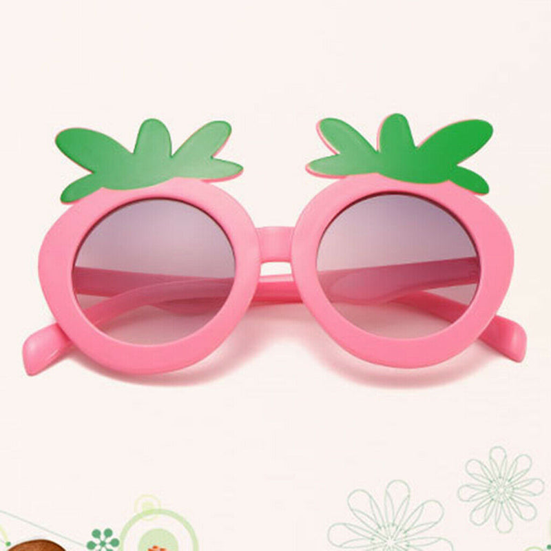 3pcs Kids Lovely Fruit Shape Cartoon Sunglasses Beach Outdoor UV400 Glasses