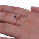 Engagement Ring For Women Unique Wedding Ring Art Deco Baguette Finger Ring