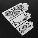 7pcs/Lot Plastic Cake Stencil Cake Decoration Sugar Sieve Cake Mold Stencil