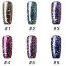 Lulaa 6 Colors/Set Nail Mirror Powder Aurora Mirror Flour Electroplating Po