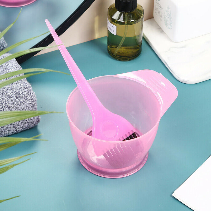 2pcs/Set Plastic Hair Color Mixing Bowl+Dyed Comb Salon Hairdressing Tools