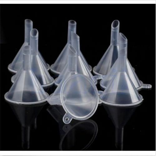 10X Perfume Diffuser Bottle Small Plastic Mini Liqui Funnels Lab Water Refilling