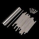 17-Key Kalimba Keyboard DIY Steel Keys Bridge Thumb Piano Music Replacement  Nw