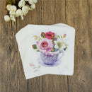 20pcs flower paper napkins food festive party tissue napkins decoupage decor M&O