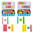 Wooden Number Stick Magnetic Math Puzzle Child Baby Education Calculate  TBG