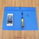 Heat Insulation Silicone Pad Mat Maintenance Platform Soldering Repair 35x25cm