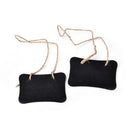 2X Mini Blackboard Chalkboard Wooden Message With Hang String Wedding Decor  JR