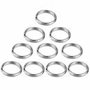 10x in Set Metal Key Holder Split Rings Keyring Keychain AU Keyfob U9O6