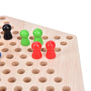 Most Popular Traditional Hexagon Wooden Chinese Checkers Family GameSet OZ