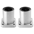 2Pcs LMEK30UU 30Mm Flange Bearing Europe Version 30X47X68Mm Cnc Flanged Lin