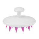 Silicone Head Hair Washing Round Comb Scalp Massage Antiskid Hairbrush A