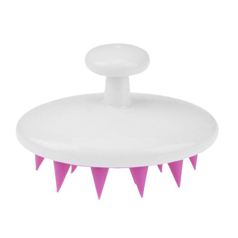 Silicone Head Hair Washing Round Comb Scalp Massage Antiskid Hairbrush A