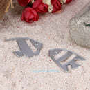 2Pcs Fish Cutting Dies DIY Scrapbooking Album Card Paper Embossing Decor Craft